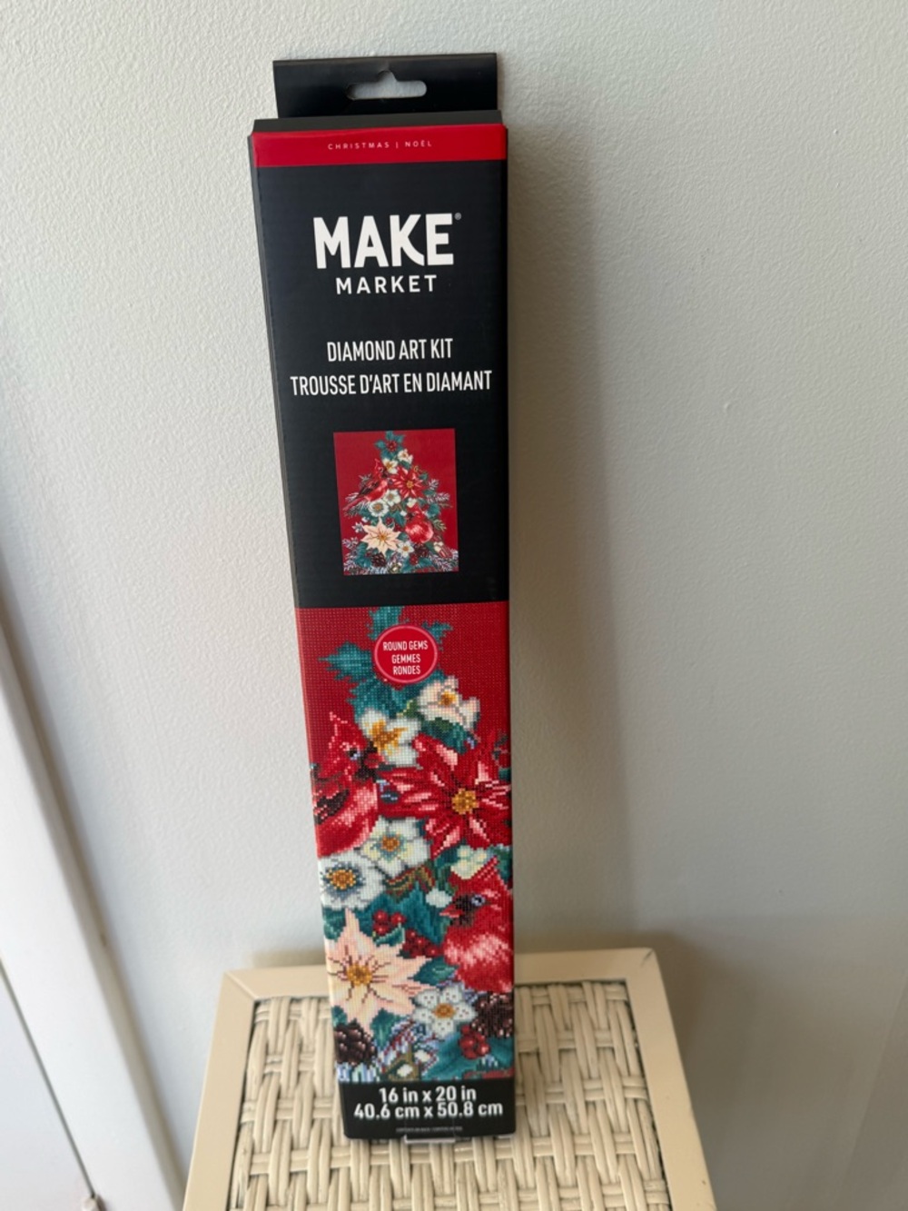 MAKE Market Diamond Art Kit - Red Cardinal on Tree Design NIB